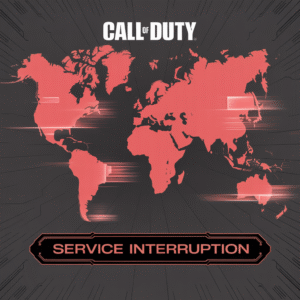 Worldwide COD server outage map.