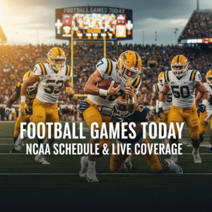 Football Games Today – NCAA Schedule & Live Coverage