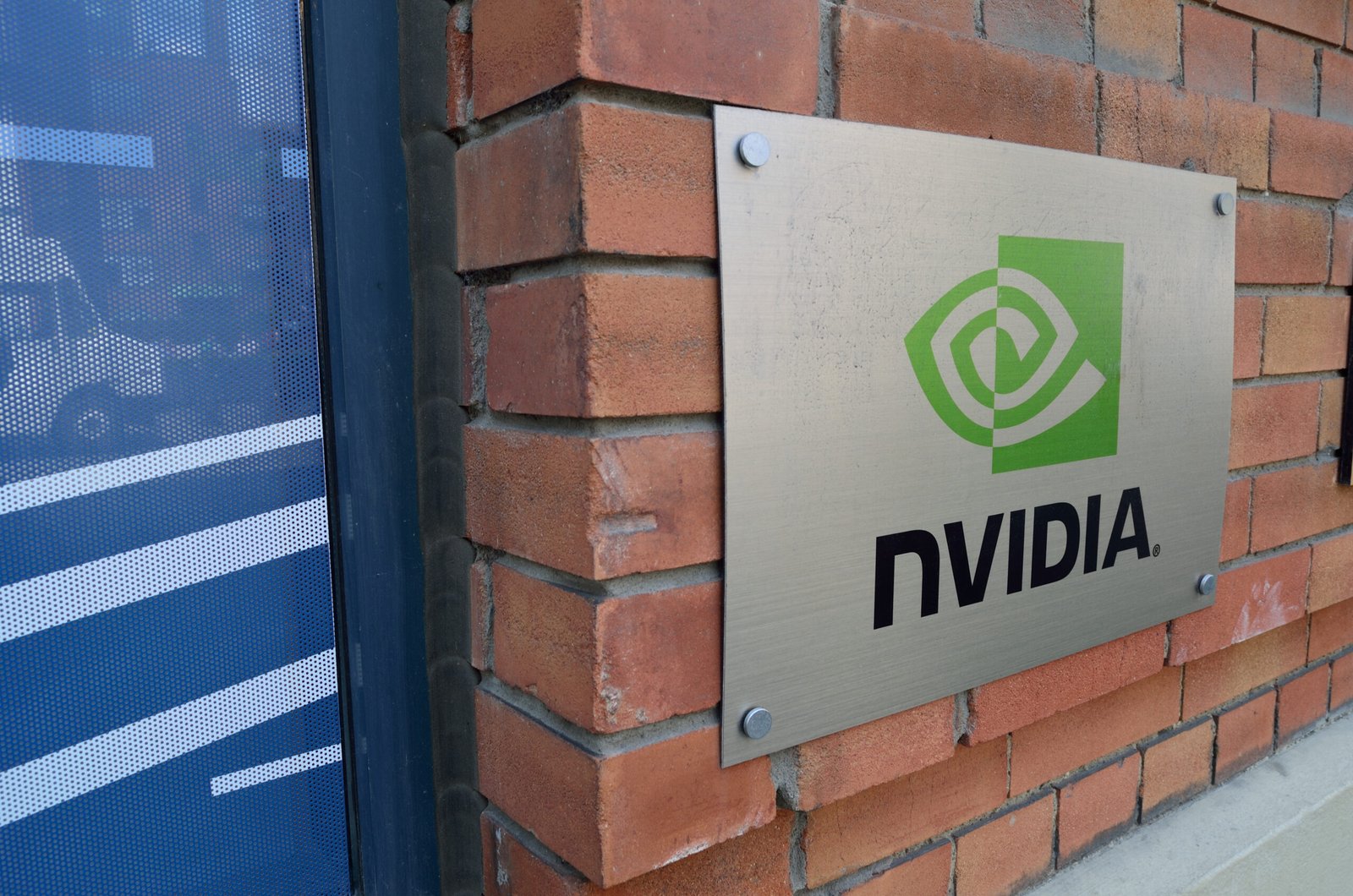 NVDA NVIDIA Toronto office building sign representing AI growth and stock market success