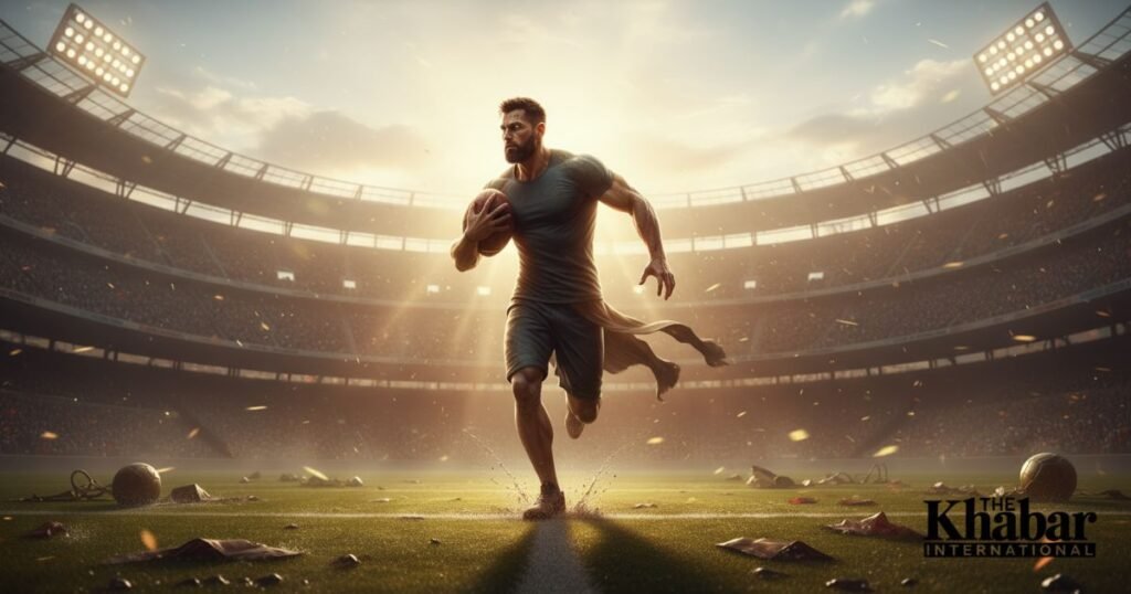 Athlete giving full effort in a game, reflecting Ecclesiastes 9:10 about giving your best.