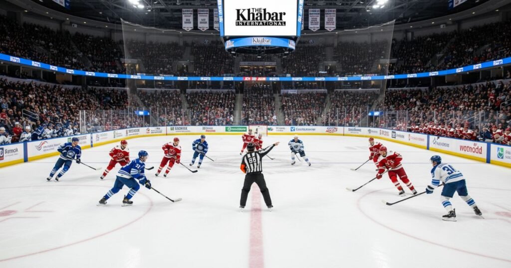 What is Icing in Hockey? Referee signaling icing rule during an NHL ice hockey match.