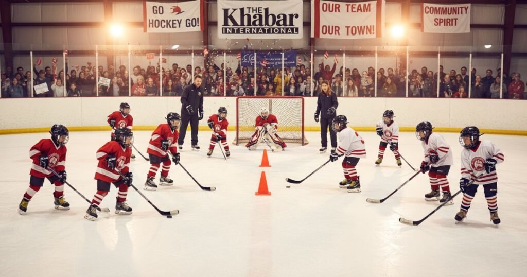 Youth hockey programs with local community support and training sessions