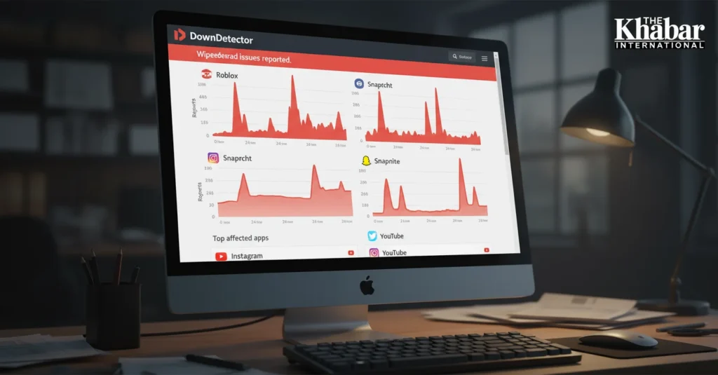 يُظهر موقع DownDetector ارتفاعًا كبيرًا في التقارير المتعلقة بانقطاعات واسعة النطاق في التطبيقات.